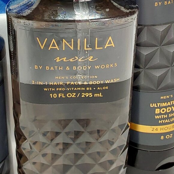 BATH & BODY WORKS 'VANILLA NOIR' 3-PIECE GIFT SET BODY WASH, LOTION & SPRAY MIS - Picture 9 of 16